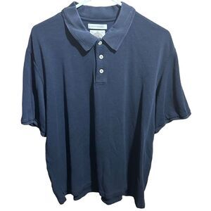 Men's Black Polo Paradise Collection Fine Silk Cotton Blend Shirt Size XL